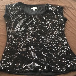 Black Sequence blouse